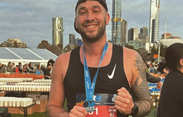 Louis is counting down to London Marathon 2025